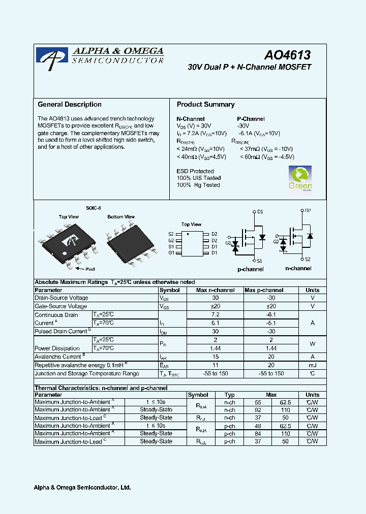 AO4613_6485986.PDF Datasheet