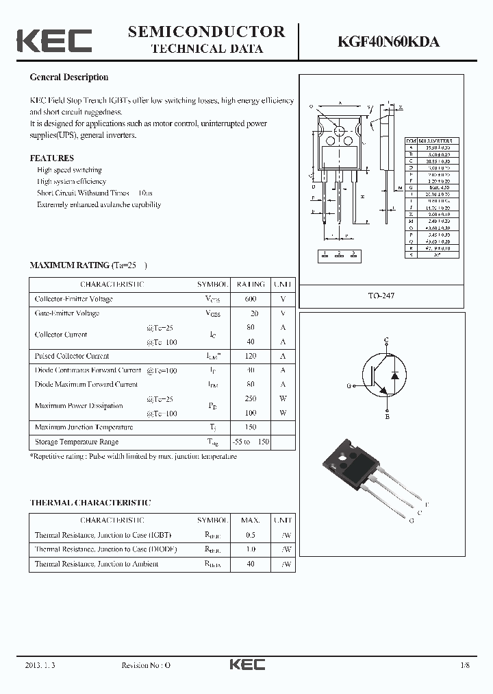 KGF40N60KDA_6489622.PDF Datasheet