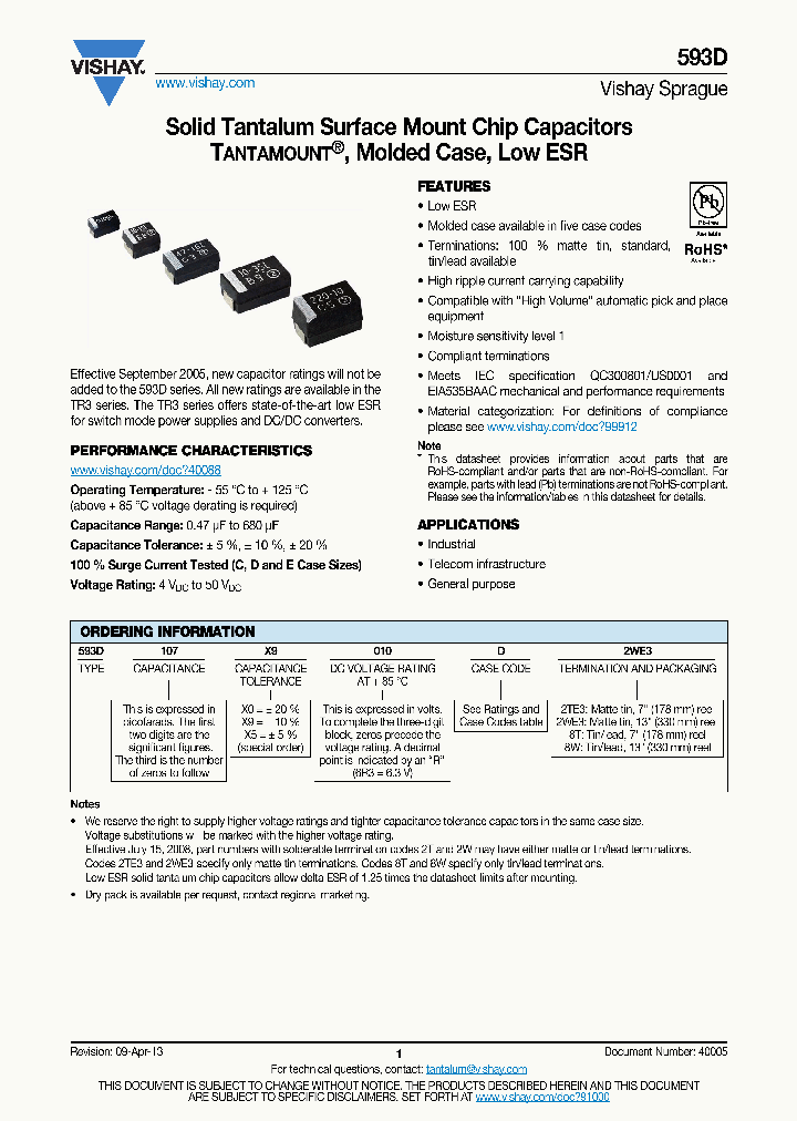 593D227X9010E2TE3_6490430.PDF Datasheet