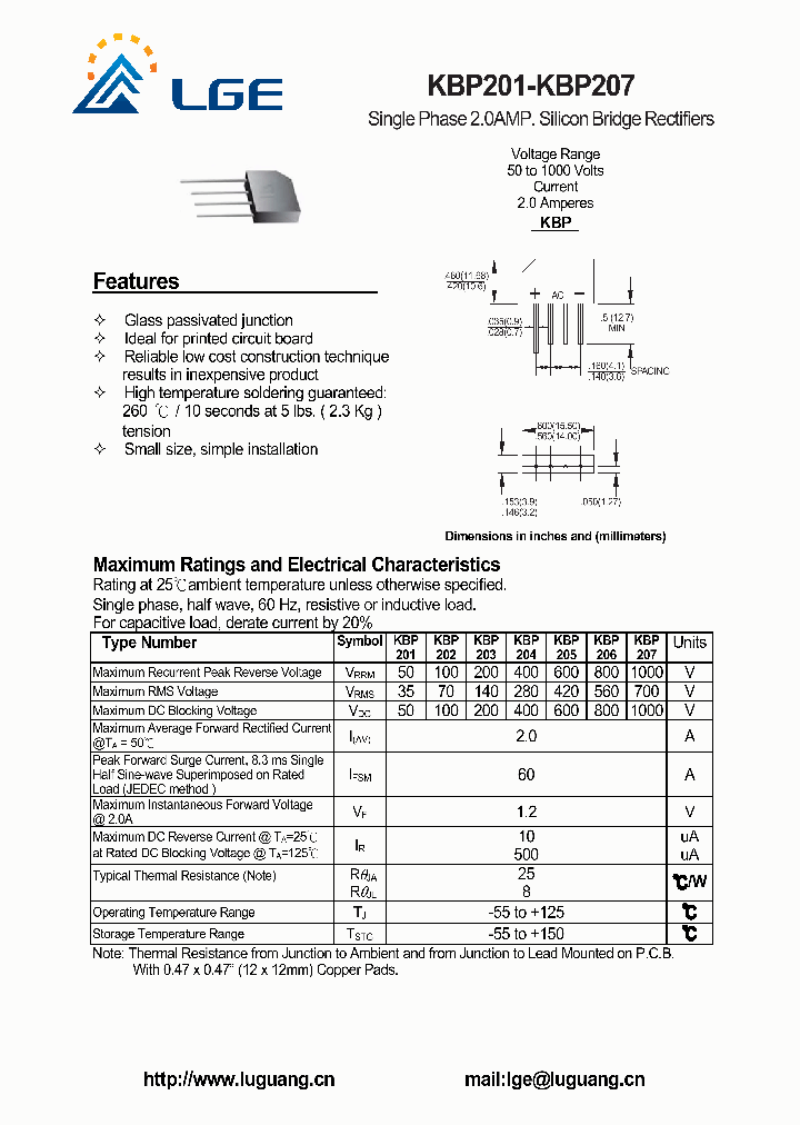 KBP206_6490645.PDF Datasheet