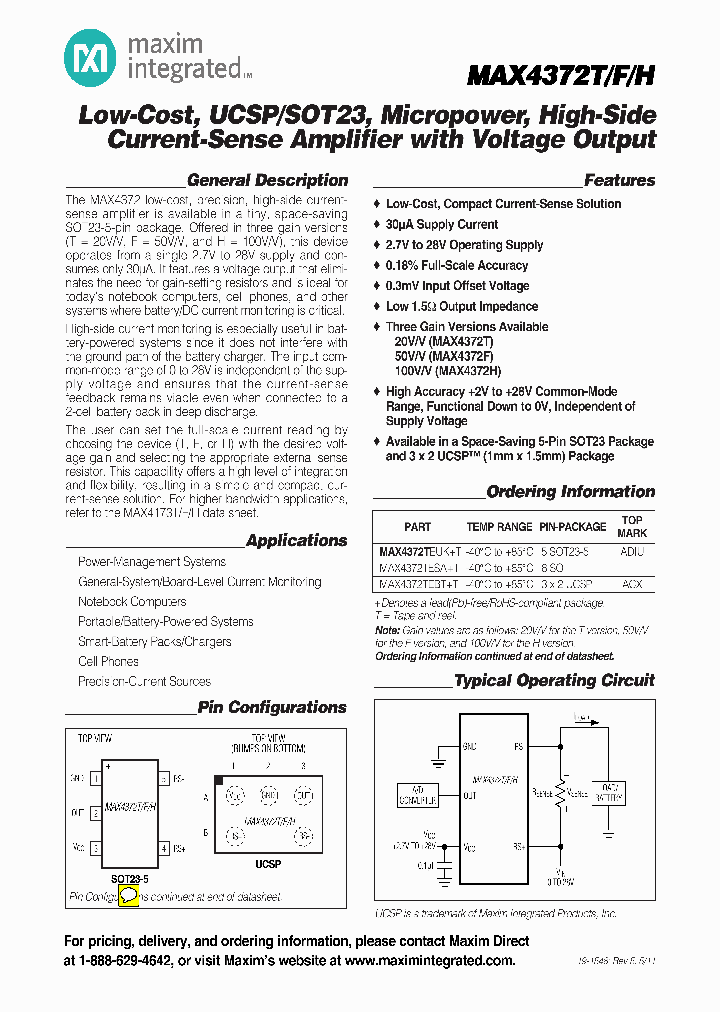 MAX4372TEUKT_6491210.PDF Datasheet
