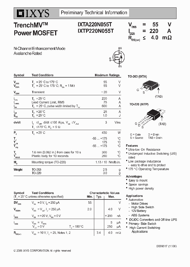 IXTA220N055T_6493657.PDF Datasheet