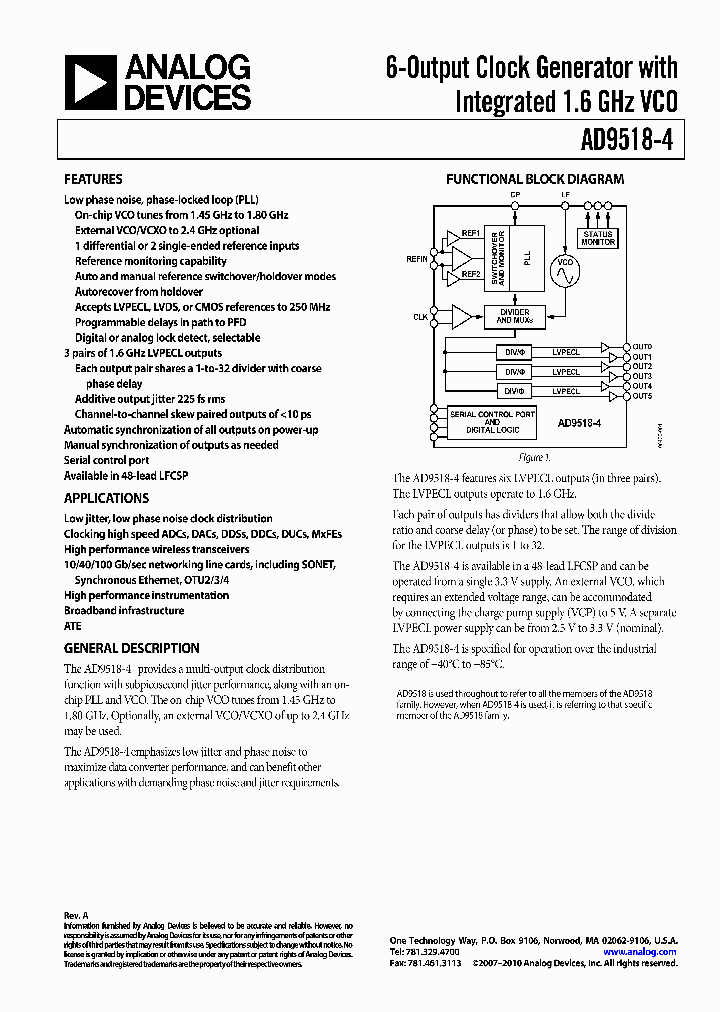 AD9518-4BCPZ-REEL7_6498574.PDF Datasheet