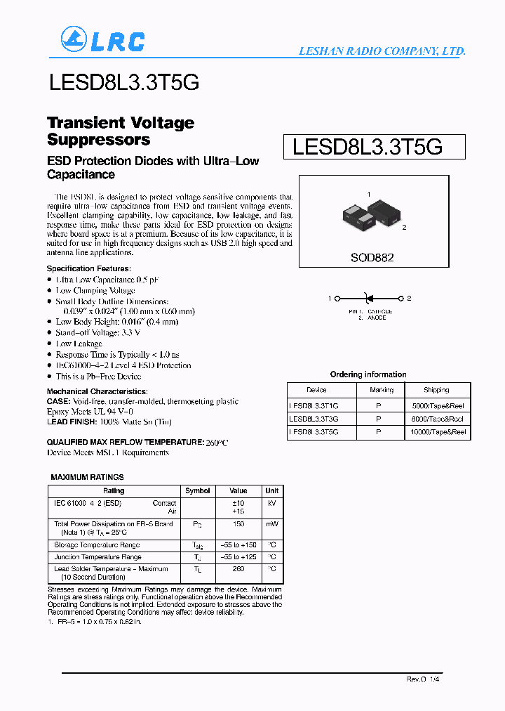 LESD8L33T3G_6498182.PDF Datasheet