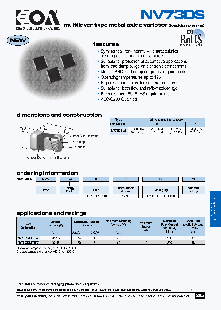 NV73DS2LTTE27_6498945.PDF Datasheet