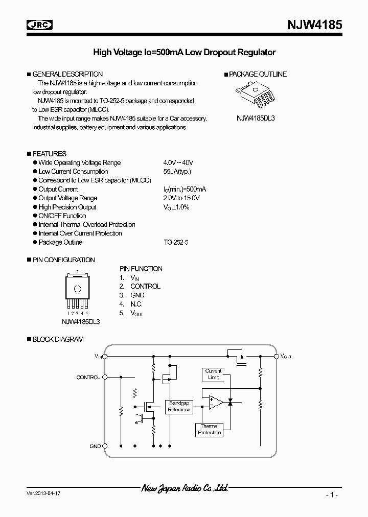 NJW4185DL3-05_6498367.PDF Datasheet