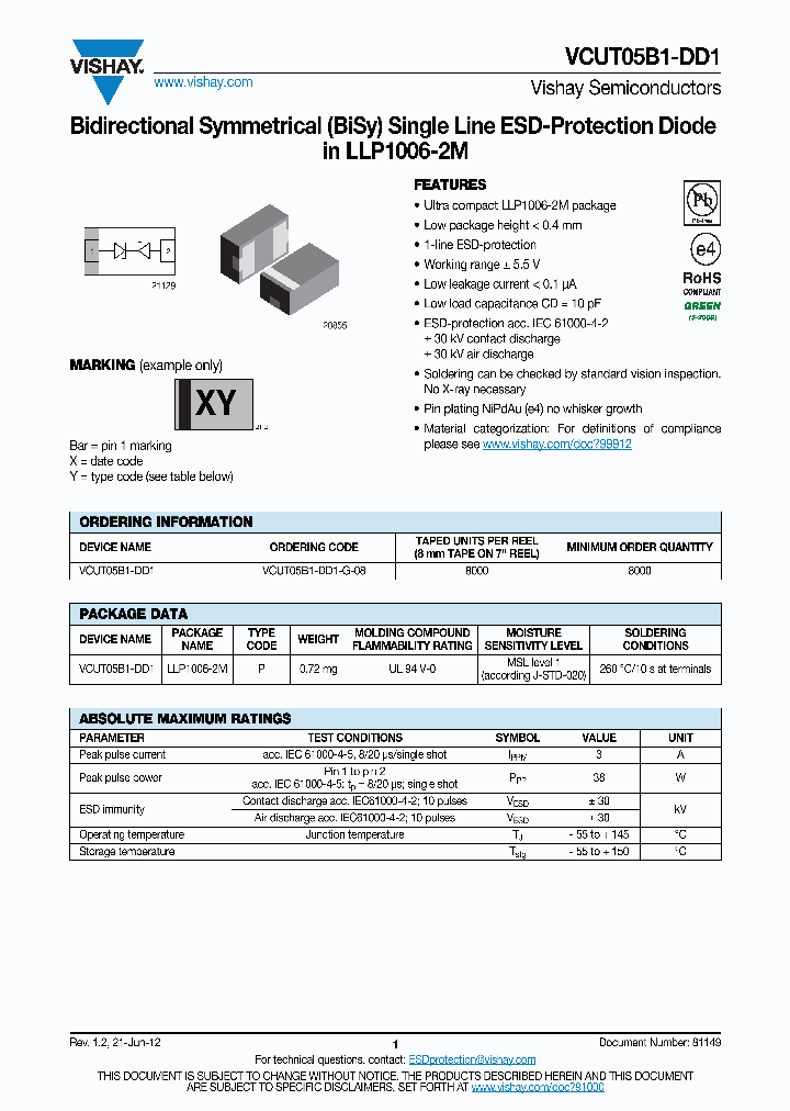 VCUT05B1-DD1-G-08_6502744.PDF Datasheet