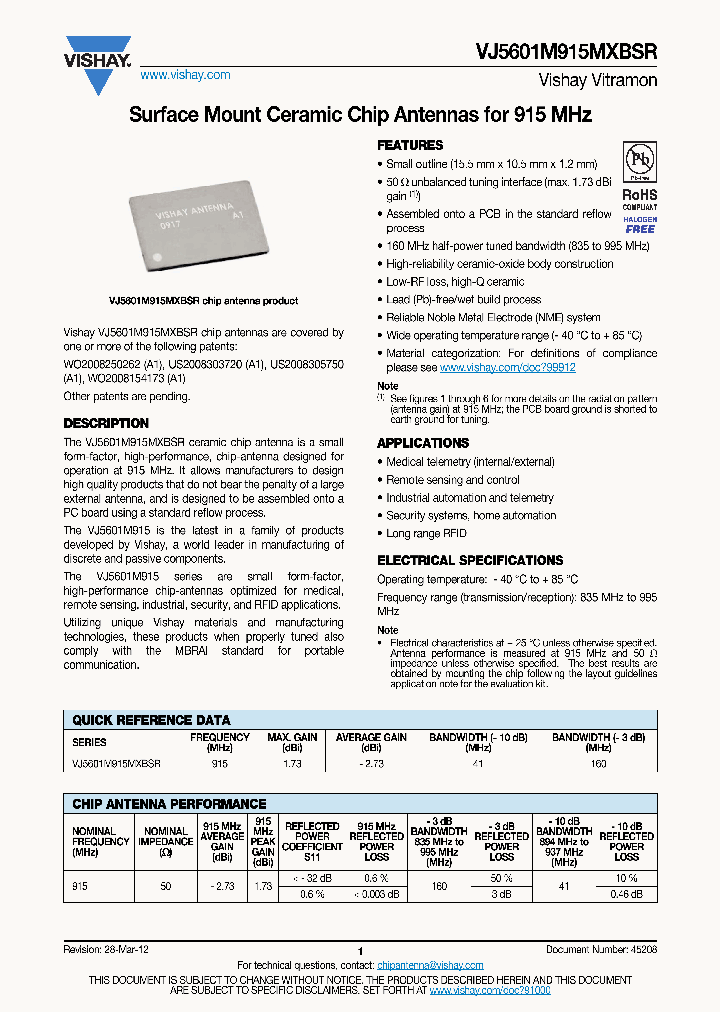 VJ5601M915MXBEK_6508559.PDF Datasheet