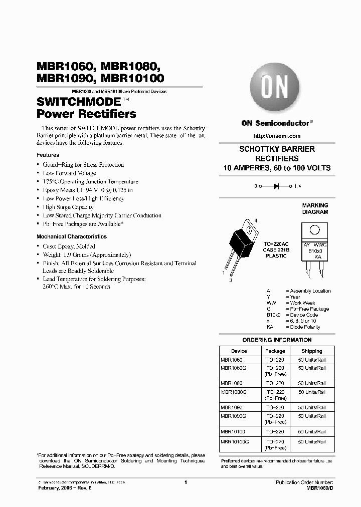 MBR1090G_6511594.PDF Datasheet