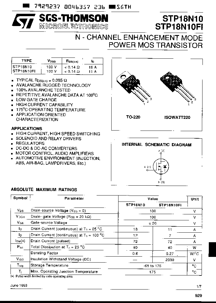 STP18N10FI_6514227.PDF Datasheet