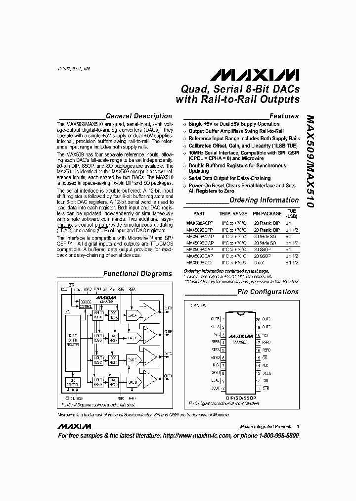 MAX509_6514800.PDF Datasheet