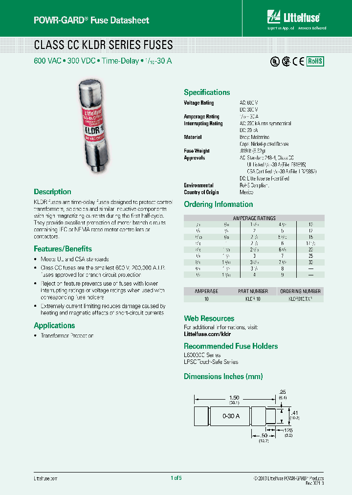 KLDR075TXP_6516864.PDF Datasheet