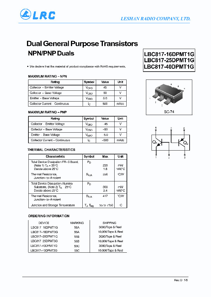 LBC817-16DPMT1G_6517605.PDF Datasheet