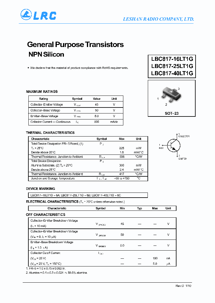 LBC817-16LT1G11_6517606.PDF Datasheet