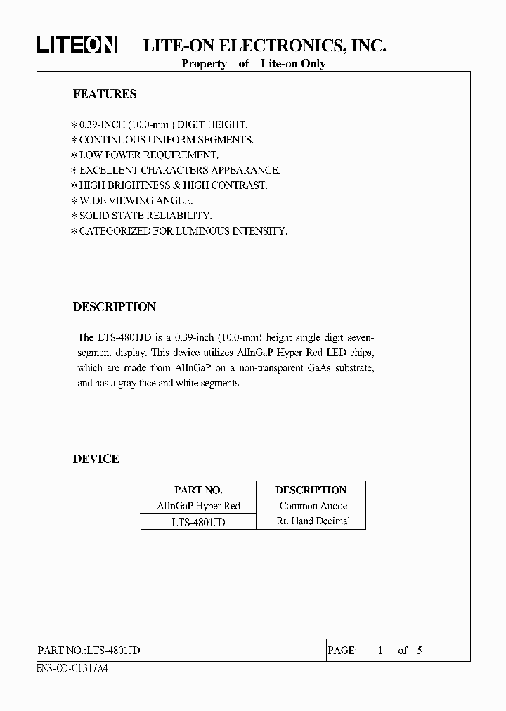 LTS-4801JD_6514545.PDF Datasheet