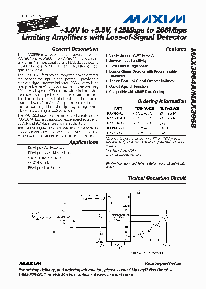 MAX3964ACD_6513547.PDF Datasheet