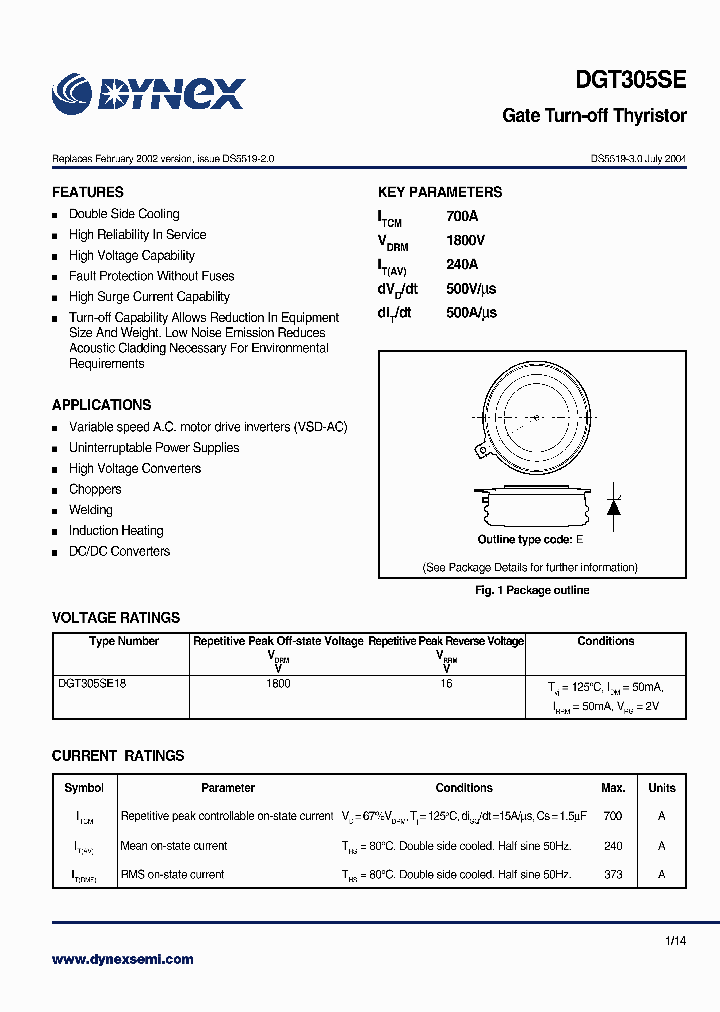 DGT305SE18_6518113.PDF Datasheet