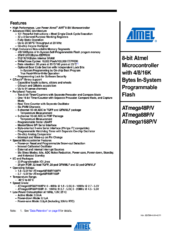ATMEGA328P-20AU_6522476.PDF Datasheet