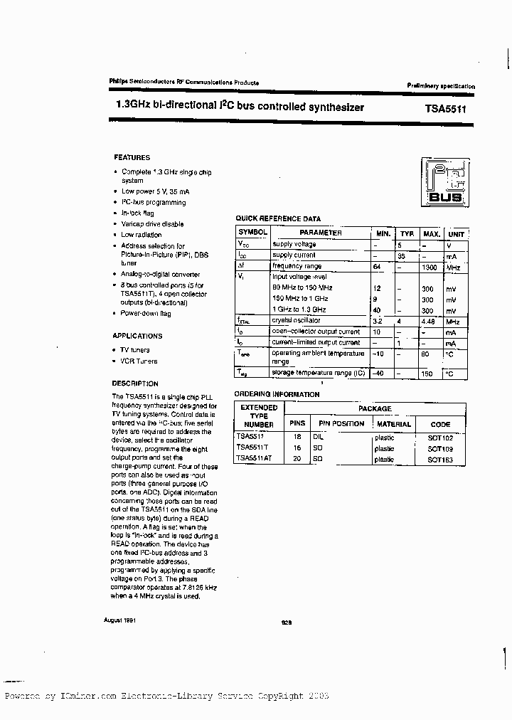 TSA5511TD_6523148.PDF Datasheet