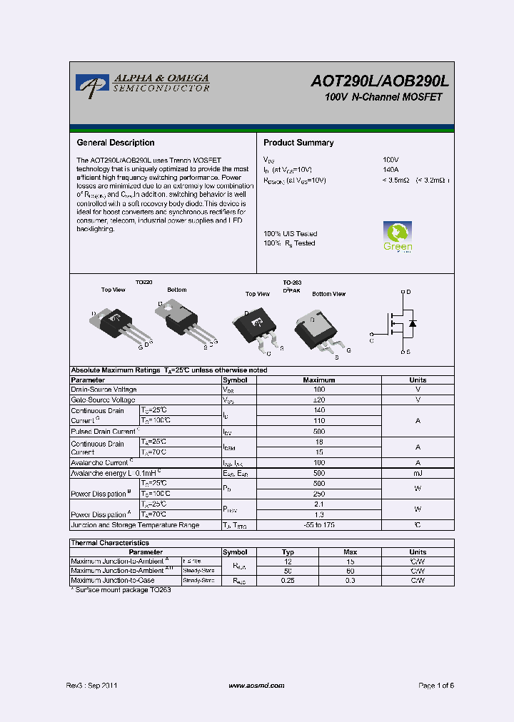 AOT290L_6523428.PDF Datasheet