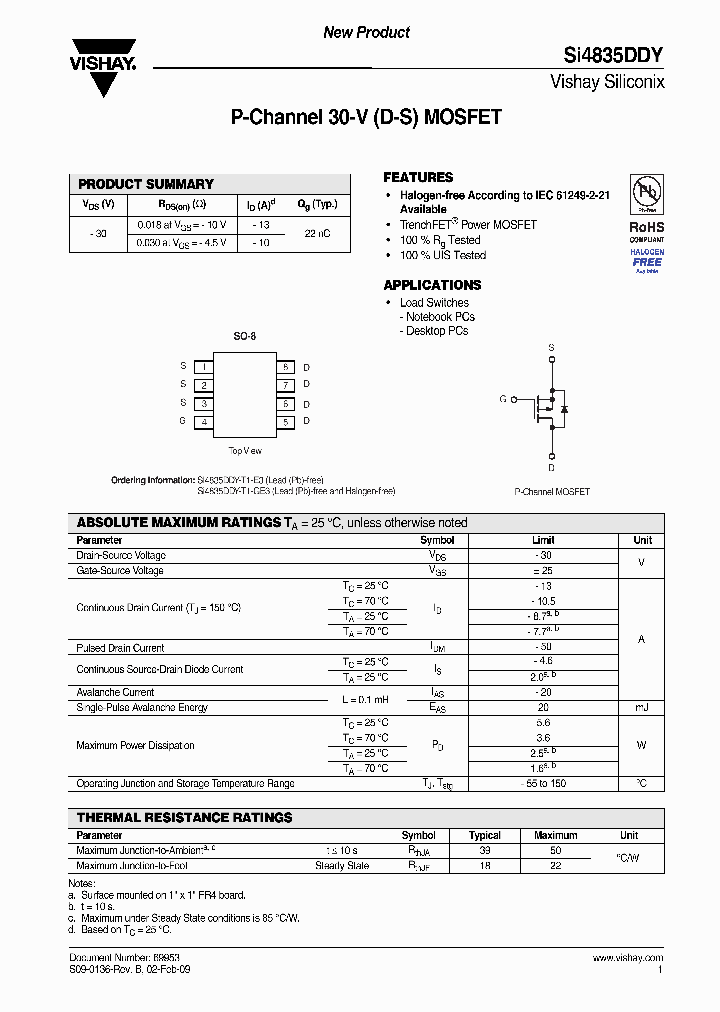 SI4835DDY-T1-E3_6533358.PDF Datasheet