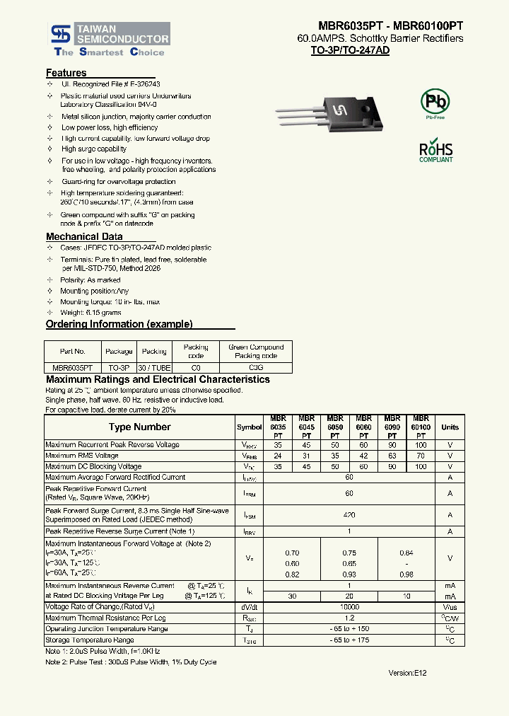 MBR60100PT_6533634.PDF Datasheet