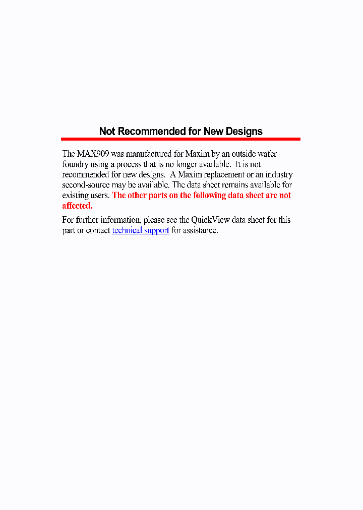 MAX909EPA_6538961.PDF Datasheet