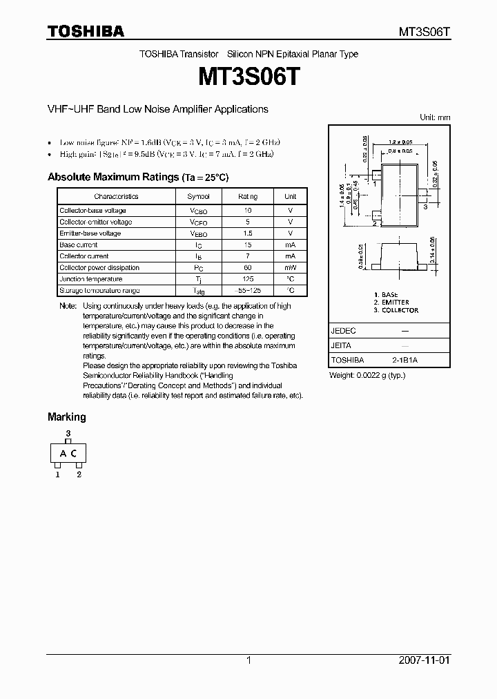 MT3S06T_6549438.PDF Datasheet