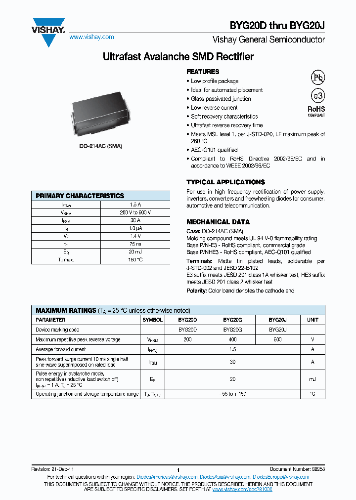 BYG20J-E3_6550903.PDF Datasheet