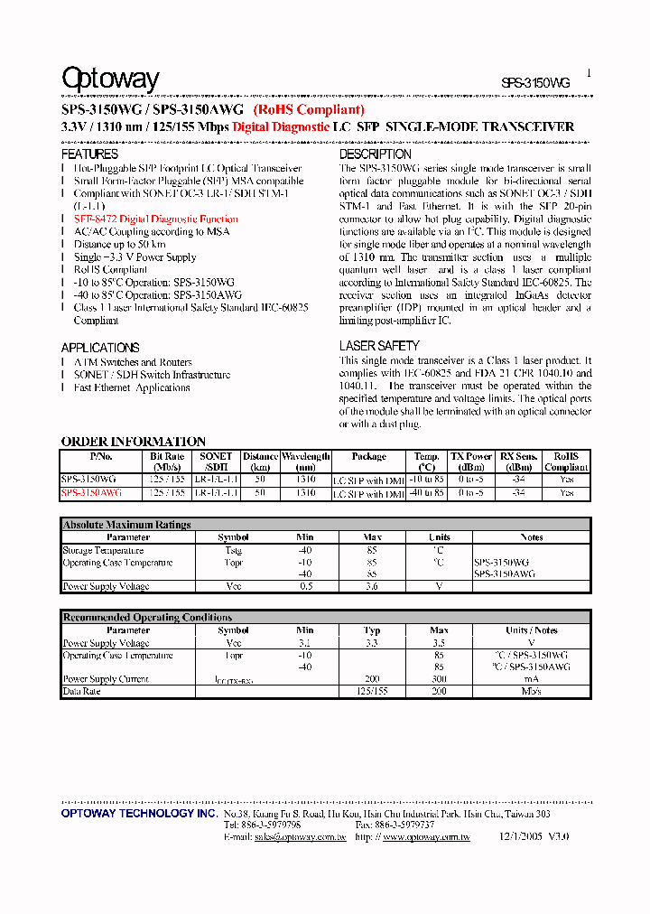 SPS-3150WG_6553537.PDF Datasheet