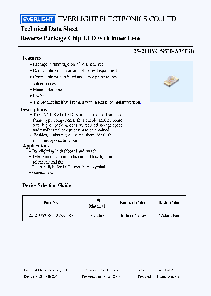 25-21UYC-S530-A3-TR8_6553298.PDF Datasheet