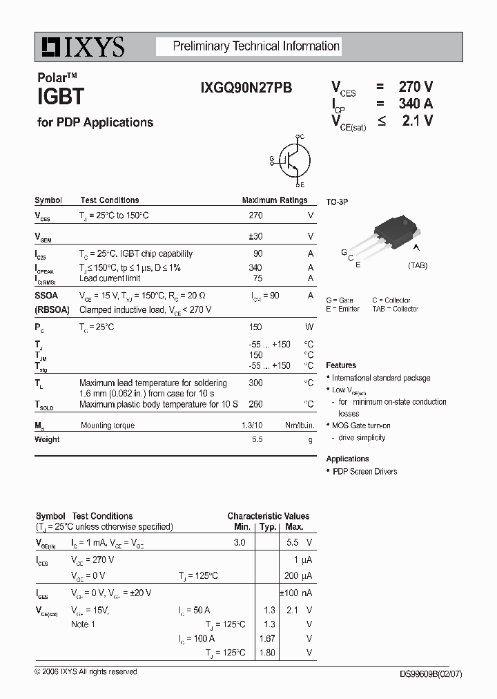 IXGQ90N27PB_6553015.PDF Datasheet