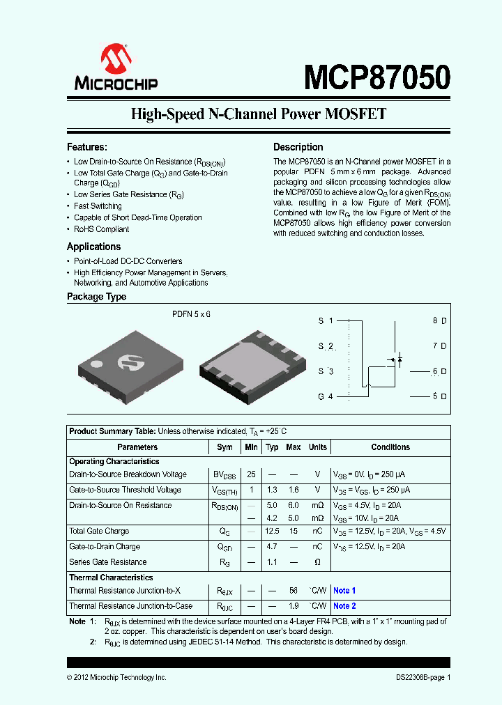 MCP8705012_6556401.PDF Datasheet