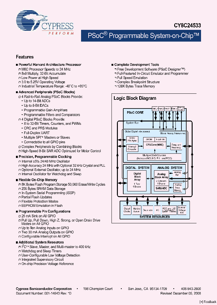 CY8C24533-24PVXI_6556548.PDF Datasheet