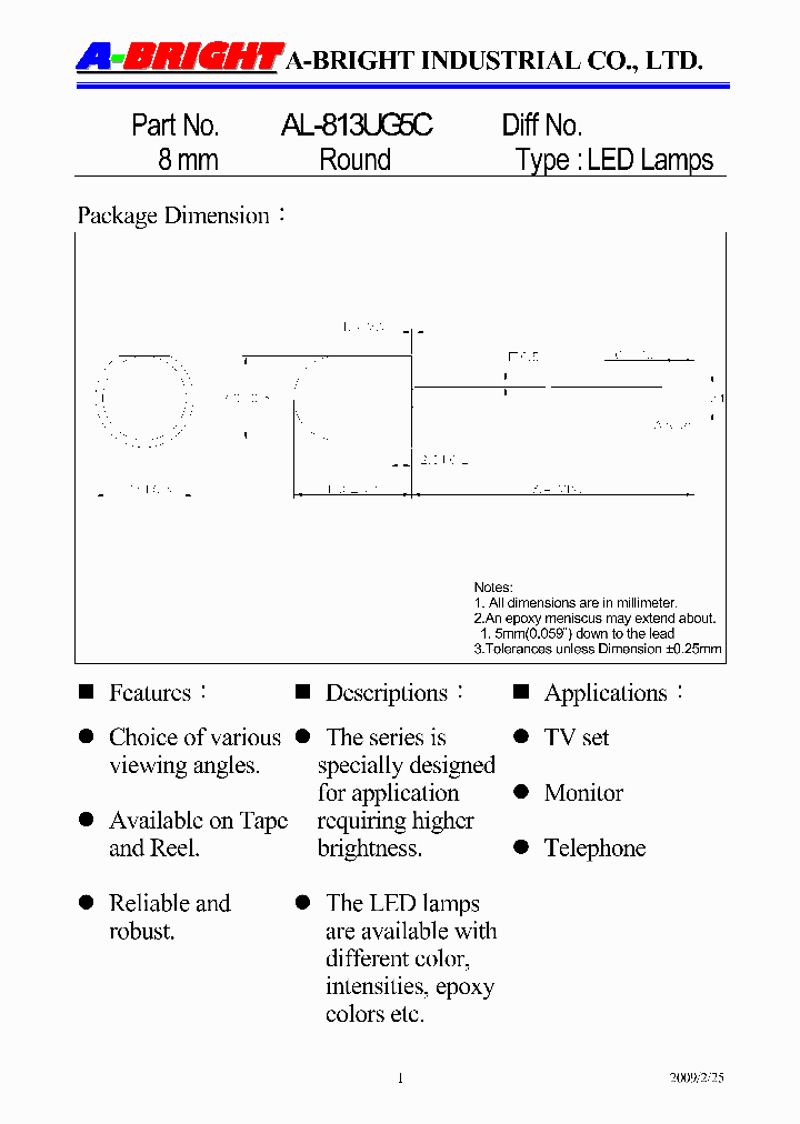 AL-813UG5C_6557802.PDF Datasheet