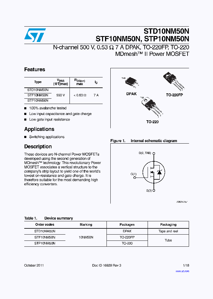 STF10NM50N_6558218.PDF Datasheet