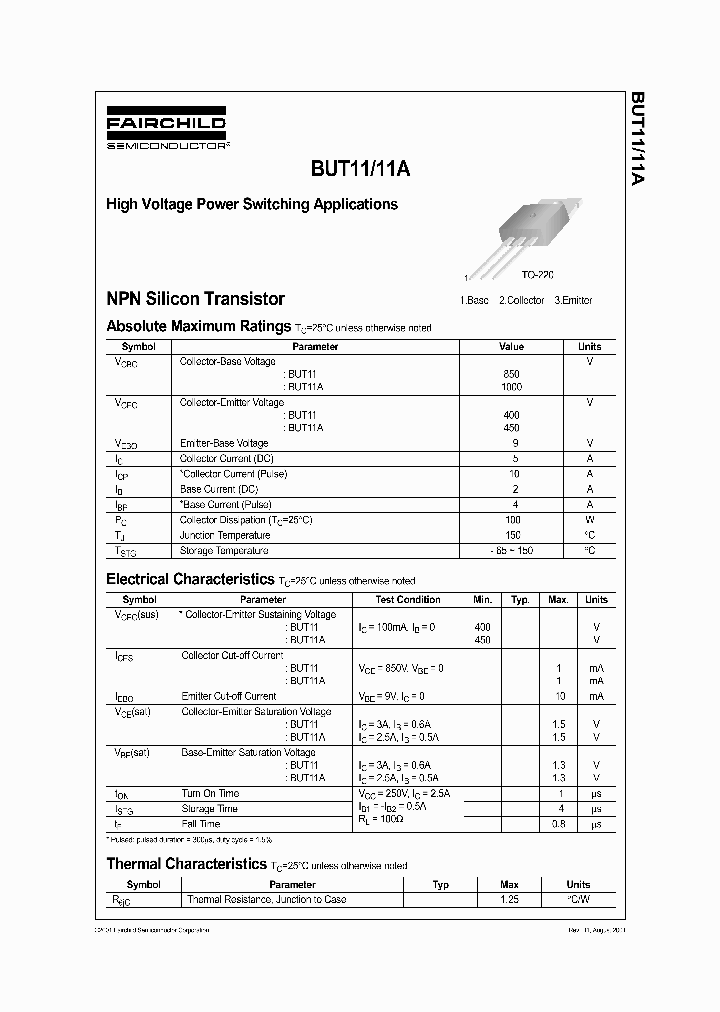 BUT11TU_6560319.PDF Datasheet