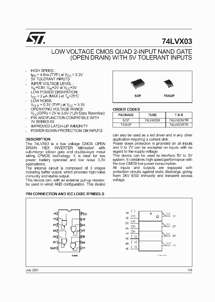 74LVX03M_6563811.PDF Datasheet