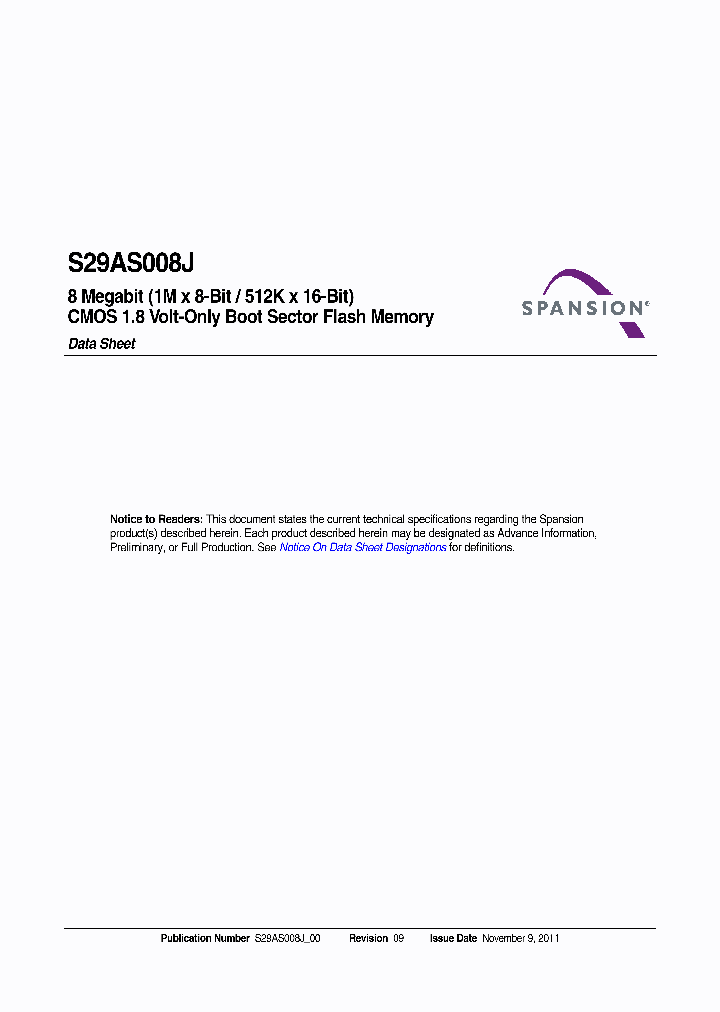 S29AS008J_6566494.PDF Datasheet