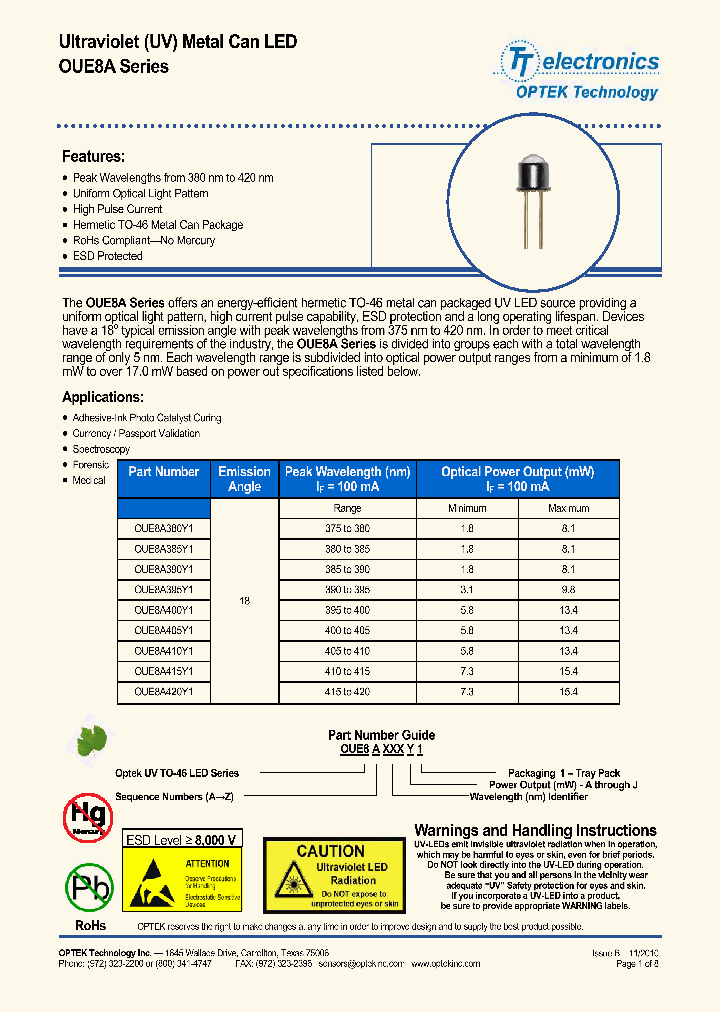OUE8A410Y1_6573478.PDF Datasheet