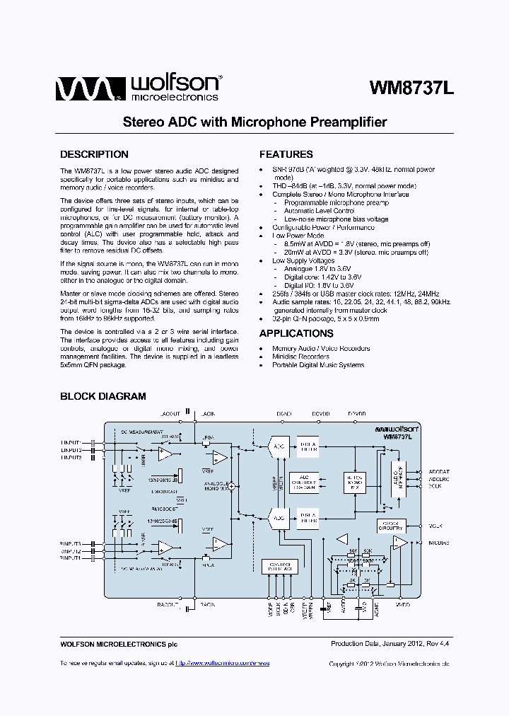 WM8737CLGEFL_6579773.PDF Datasheet