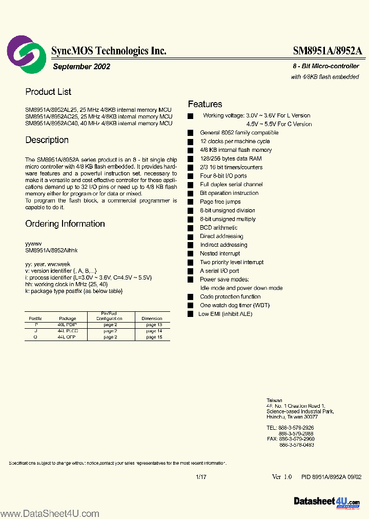 SM8952A_6581167.PDF Datasheet
