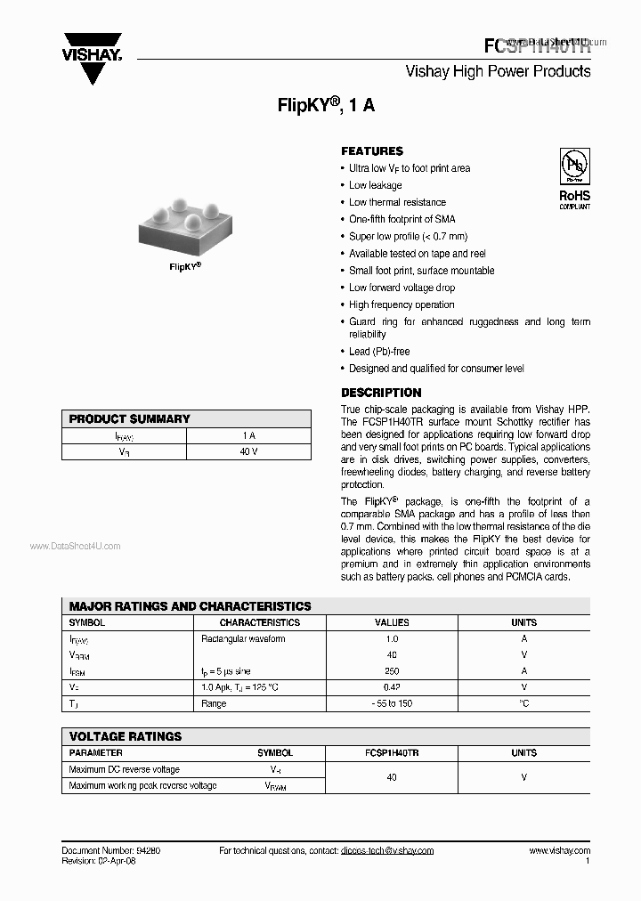 FCSP1H40TR_6580987.PDF Datasheet