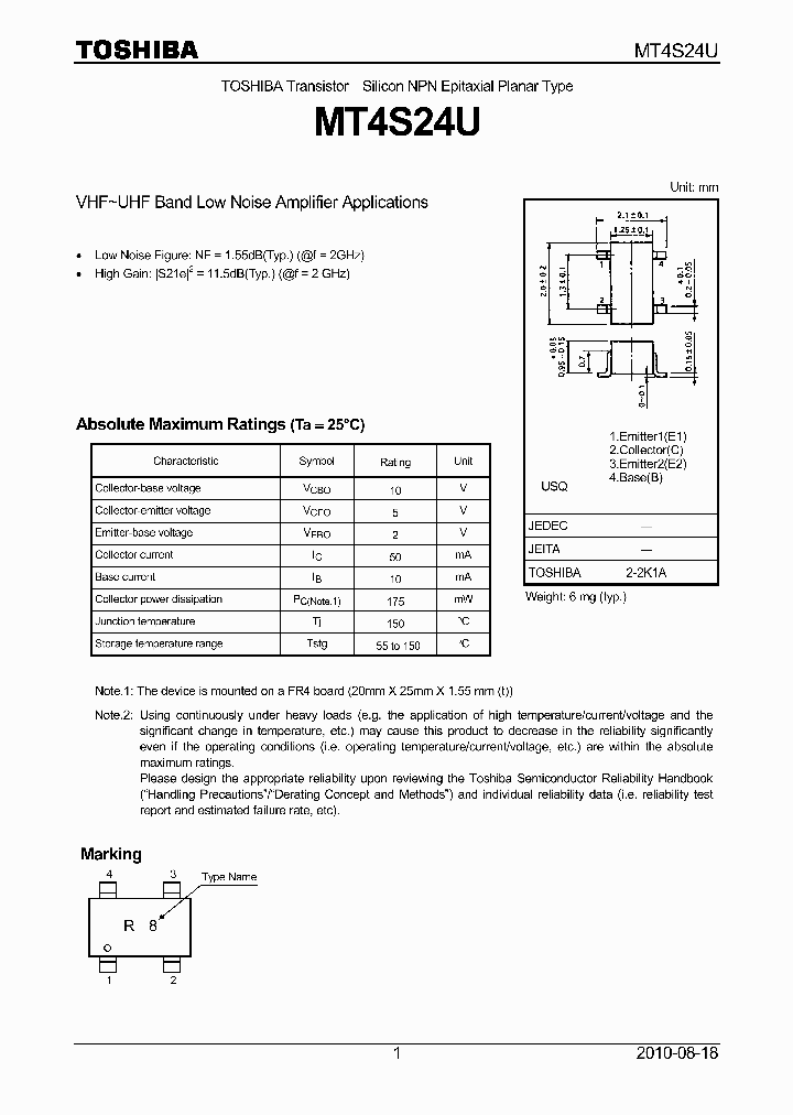 MT4S24U_6590015.PDF Datasheet