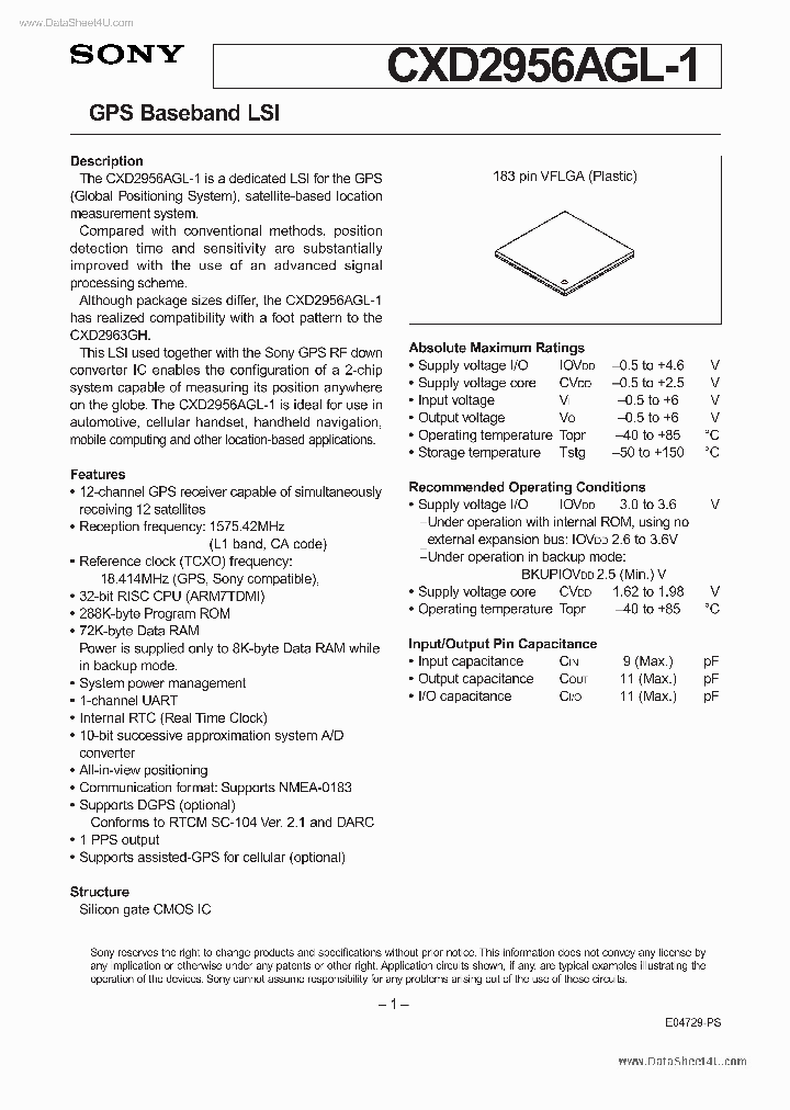 CXD2956AGL-1_6583364.PDF Datasheet