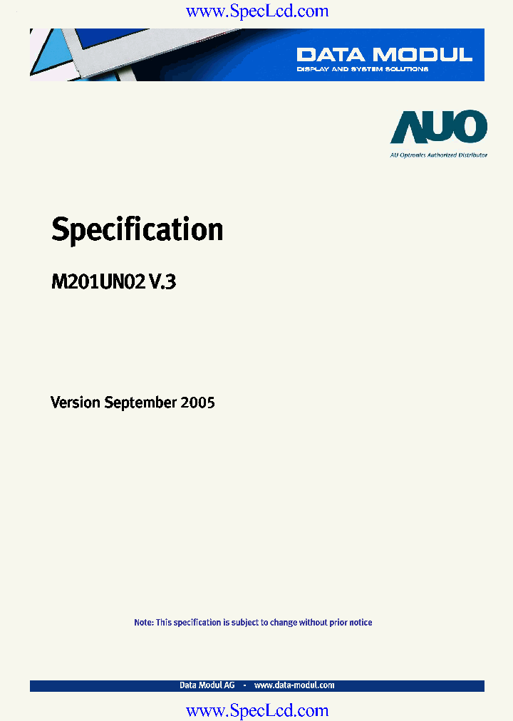 M201UN02-V3_6584347.PDF Datasheet