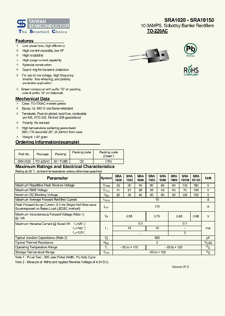 SRA10150_6596016.PDF Datasheet