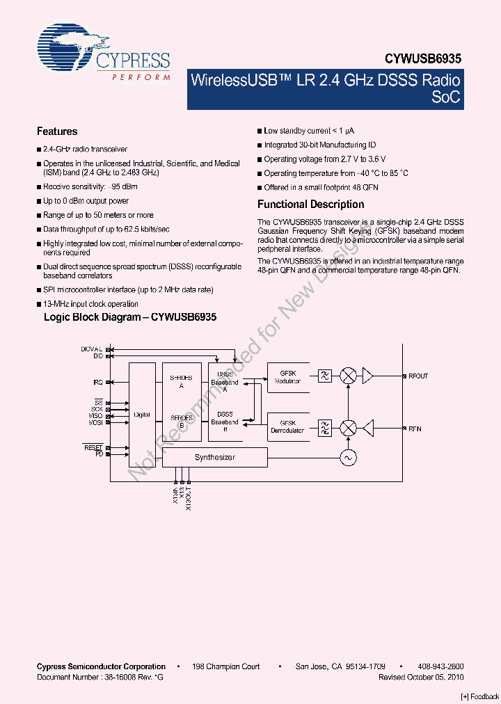 CYWUSB6935-48LTXI_6595457.PDF Datasheet