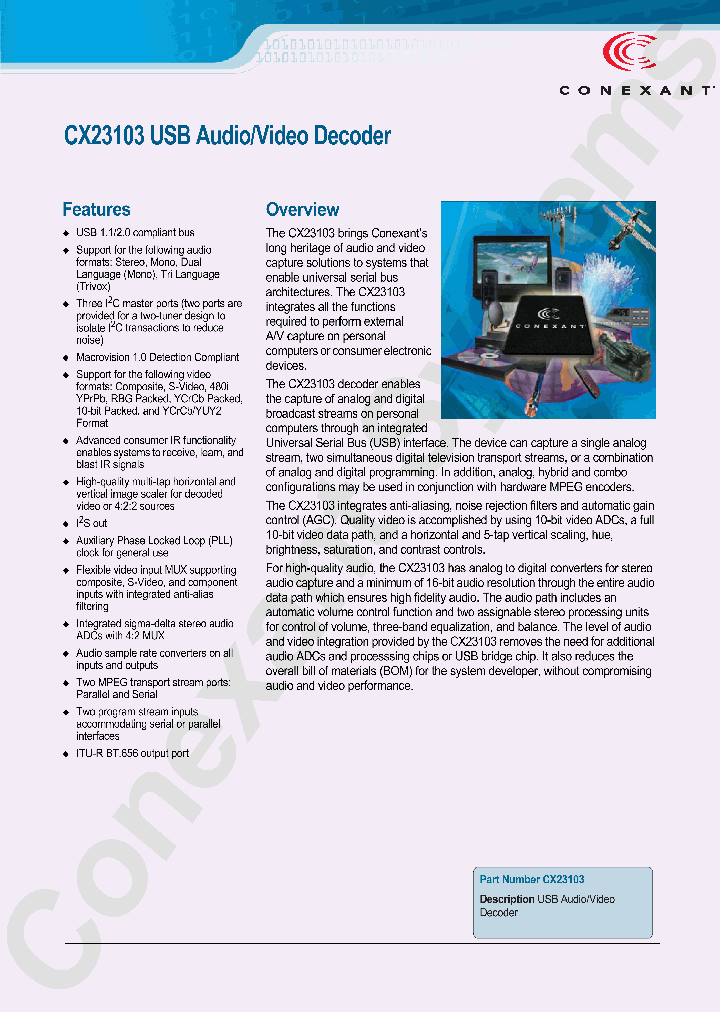 CX23103_6593868.PDF Datasheet