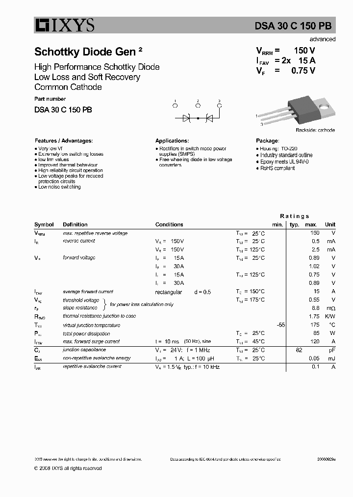 DSA30C150PB_6596691.PDF Datasheet
